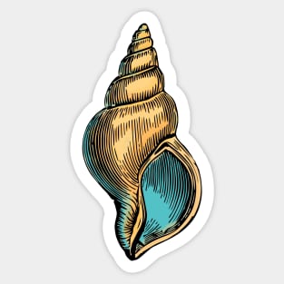 Golden Seashell Sticker